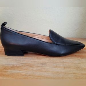 Franco Sarto black leather dress loafers 7.5